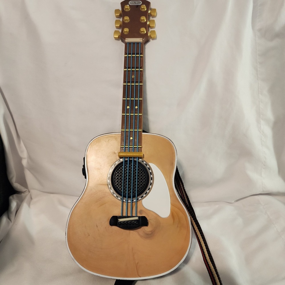 Kids Acoustic Toy Guitar in Light Wood Finish - Kids Toys Dolls & Accessories